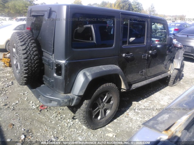 1C4BJWFG1JL813666 - 2018 JEEP WRANGLER UNLIMITE RUBICON GRAY photo 4