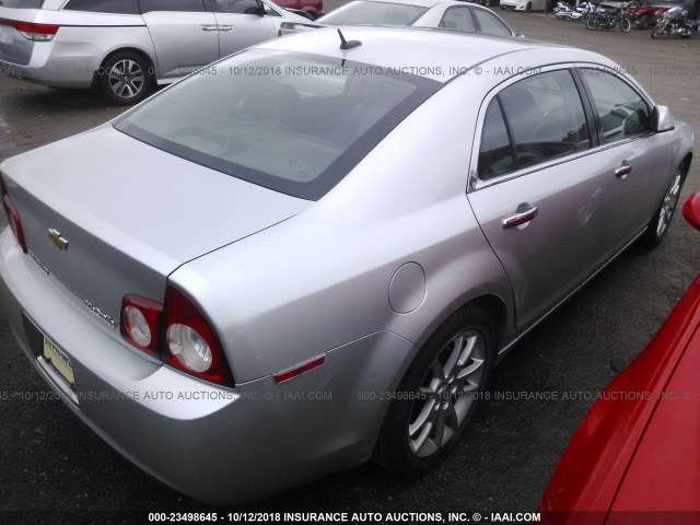1G1ZE5E76BF199124 - 2011 CHEVROLET MALIBU LTZ 银色 照片 4