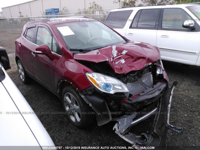 KL4CJASB3GB651257 - 2016 BUICK ENCORE BURGUNDY photo 1