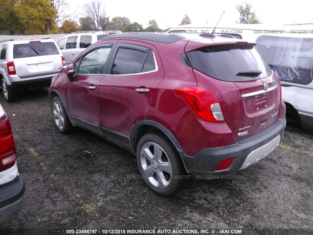 KL4CJASB3GB651257 - 2016 BUICK ENCORE BURGUNDY photo 3