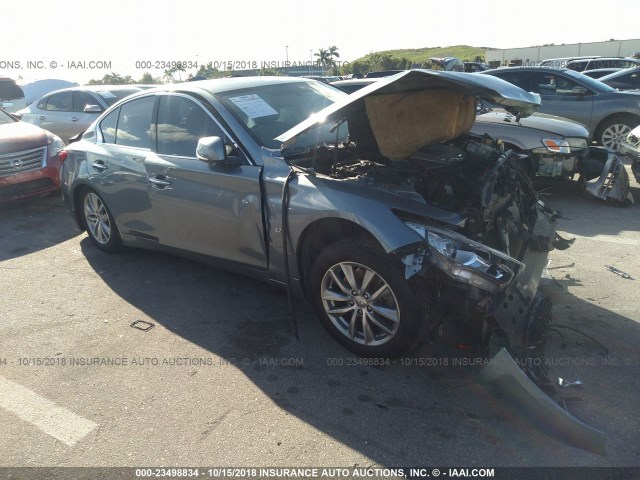 JN1BV7AP8EM688136 - 2014 INFINITI Q50 PREMIUM/SPORT GRAY photo 1