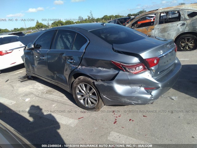 JN1BV7AP8EM688136 - 2014 INFINITI Q50 PREMIUM/SPORT GRAY photo 3