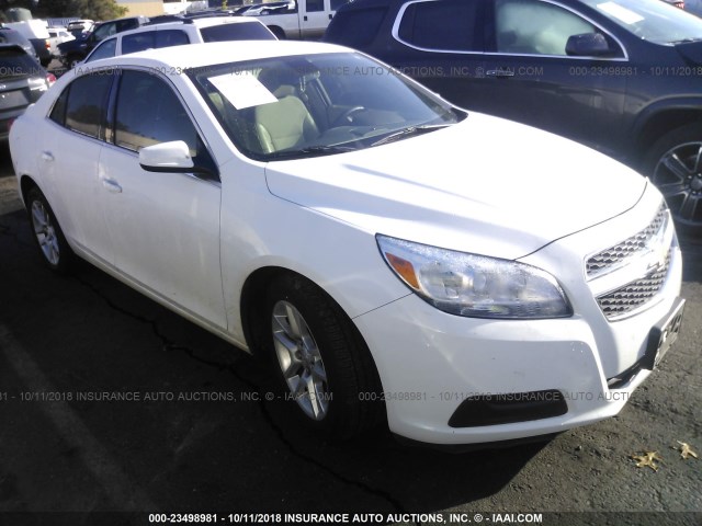 1G11D5RR2DF116061 - 2013 CHEVROLET MALIBU 1LT WHITE photo 1