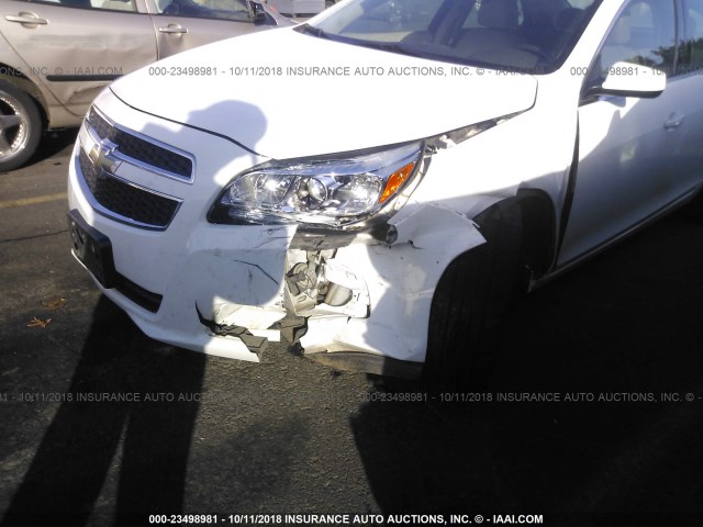 1G11D5RR2DF116061 - 2013 CHEVROLET MALIBU 1LT WHITE photo 6