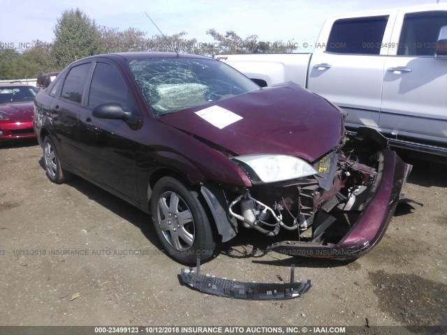 1FAFP34N27W314341 - 2007 FORD FOCUS ZX4/S/SE/SES MAROON photo 1