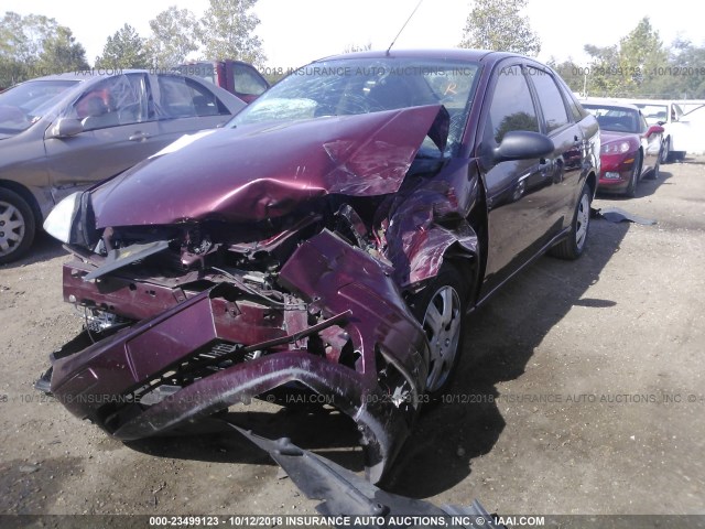 1FAFP34N27W314341 - 2007 FORD FOCUS ZX4/S/SE/SES MAROON photo 2