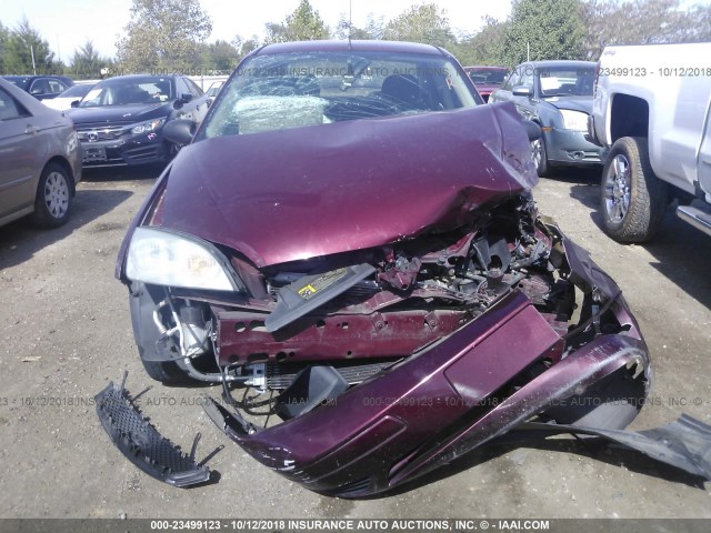 1FAFP34N27W314341 - 2007 FORD FOCUS ZX4/S/SE/SES MAROON photo 6