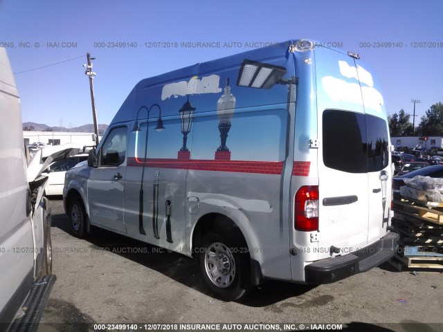 1N6BF0LY9GN811430 - 2016 NISSAN NV 2500 S/2500 SV/2500 SL BLUE photo 3