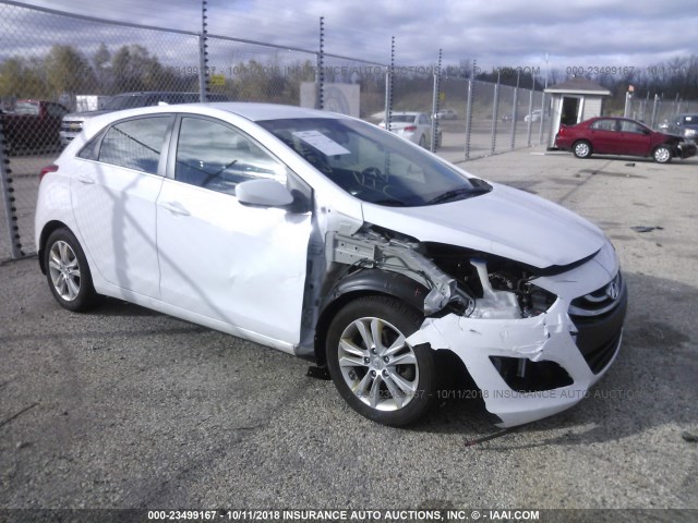 KMHD35LEXDU151855 - 2013 HYUNDAI ELANTRA GT WHITE photo 1