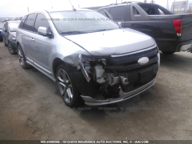 2FMDK3AK1DBB98455 - 2013 FORD EDGE SPORT SILVER photo 6