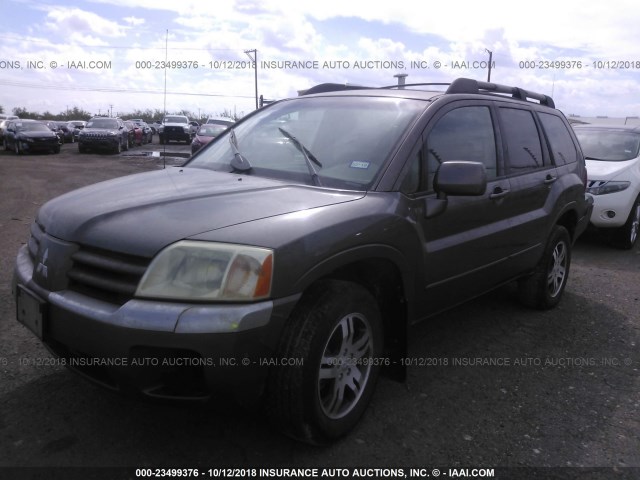 4A4MN31S94E057691 - 2004 MITSUBISHI ENDEAVOR XLS GRAY photo 2