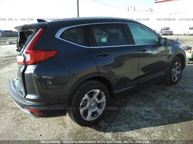 7FARW2H88JE031094 - 2018 HONDA CR-V EXL GRAY photo 4