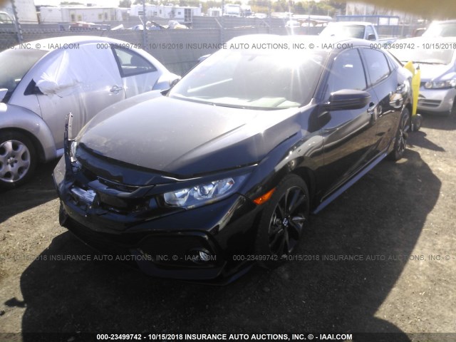 SHHFK7H4XHU423538 - 2017 HONDA CIVIC SPORT BLACK photo 2