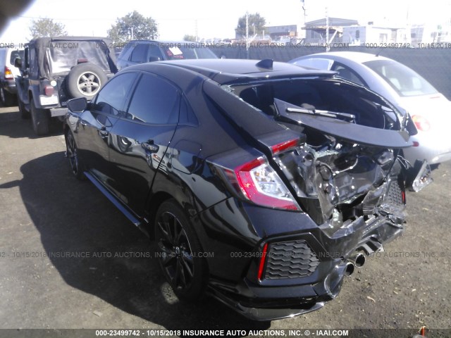 SHHFK7H4XHU423538 - 2017 HONDA CIVIC SPORT BLACK photo 3