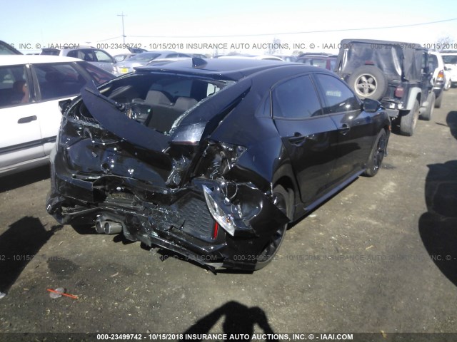 SHHFK7H4XHU423538 - 2017 HONDA CIVIC SPORT 黑色 照片 4