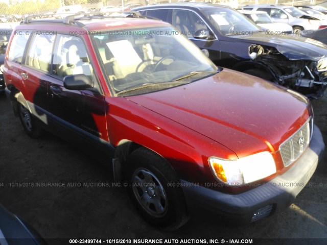 JF1SF63582G705579 - 2002 SUBARU FORESTER L RED photo 1