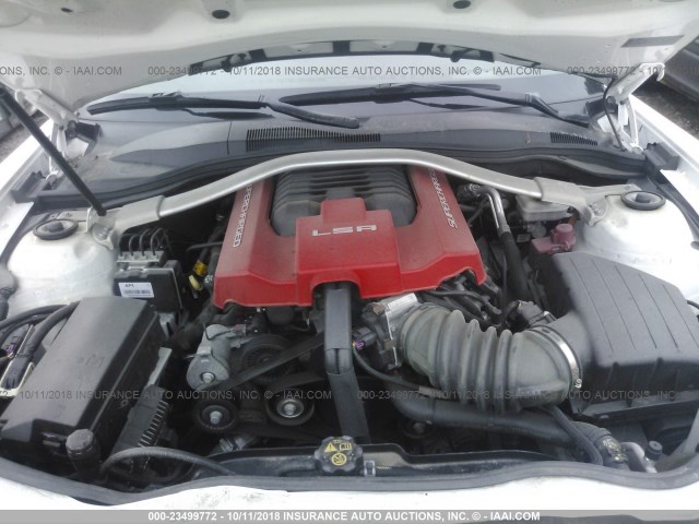 2G1FL3DP3E9801053 - 2014 CHEVROLET CAMARO ZL1 白色 照片 10