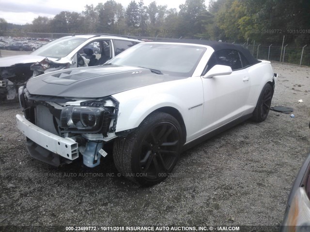 2G1FL3DP3E9801053 - 2014 CHEVROLET CAMARO ZL1 白色 照片 2