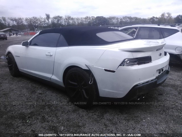 2G1FL3DP3E9801053 - 2014 CHEVROLET CAMARO ZL1 白色 照片 3