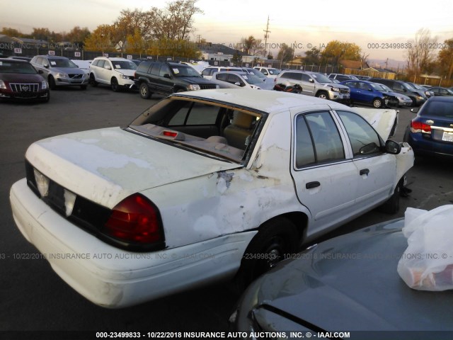 2FAFP71W96X166728 - 2006 FORD CROWN VICTORIA POLICE INTERCEPTOR WHITE photo 4