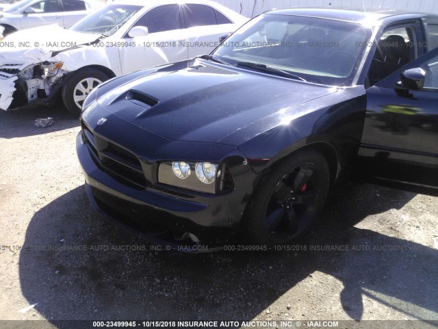 2B3LA73W87H839100 - 2007 DODGE CHARGER SRT-8 BLACK photo 6