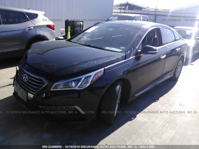 5NPE34AF8FH012934 - 2015 HYUNDAI SONATA SPORT/LIMITED BLACK photo 2