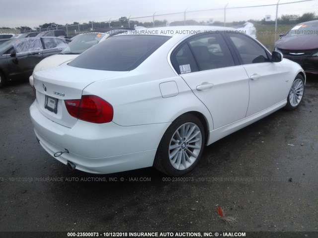 WBAPN7C57BA950804 - 2011 BMW 335 D WHITE photo 4