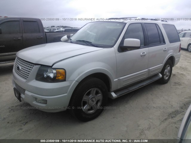 1FMPU19566LA69642 - 2006 FORD EXPEDITION LIMITED WHITE photo 2