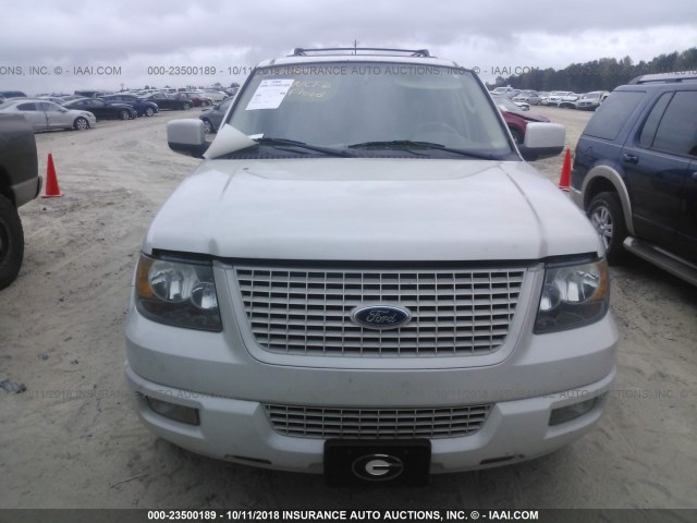 1FMPU19566LA69642 - 2006 FORD EXPEDITION LIMITED WHITE photo 6