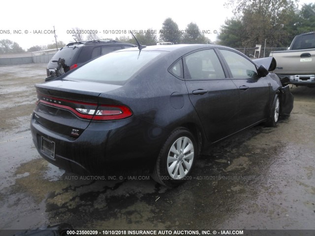 1C3CDFBB1ED890967 - 2014 DODGE DART SXT Navy photo 4