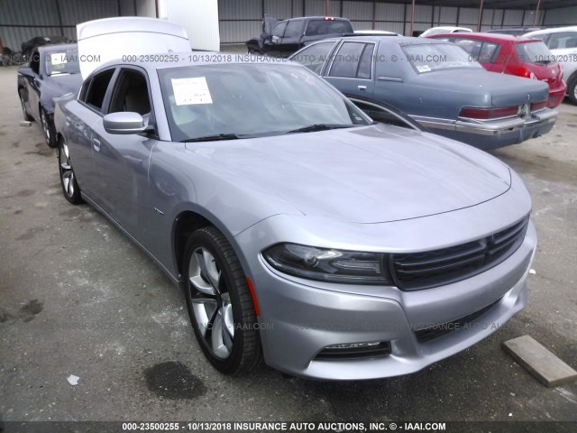 2C3CDXCT1GH272860 - 2016 DODGE CHARGER R/T SILVER photo 1