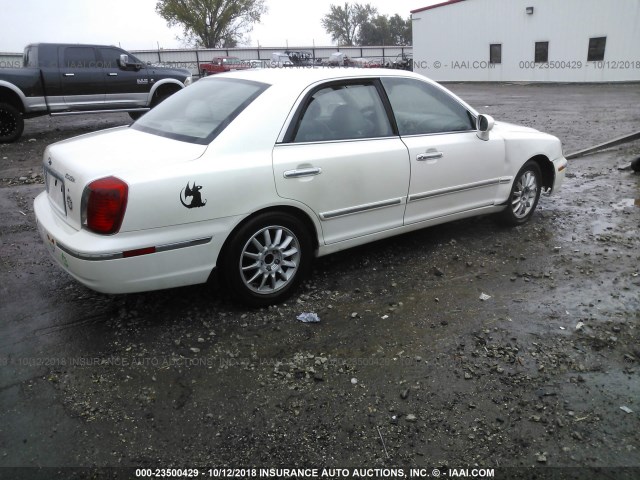 KMHFU45E64A314080 - 2004 HYUNDAI XG 350 WHITE photo 4