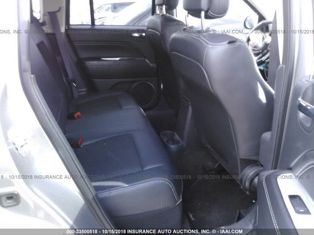 1C4NJDEB0GD662538 - 2016 JEEP COMPASS LATITUDE GRAY photo 8