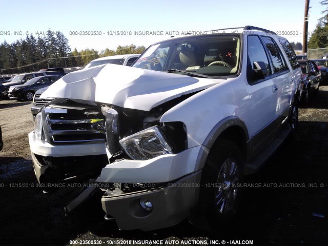 1FMJU1J5XAEB57060 - 2010 FORD EXPEDITION EDDIE BAUER WHITE photo 2