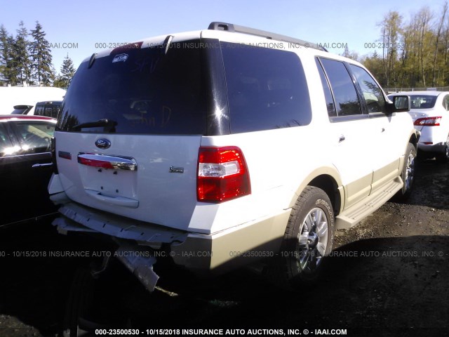 1FMJU1J5XAEB57060 - 2010 FORD EXPEDITION EDDIE BAUER WHITE photo 4