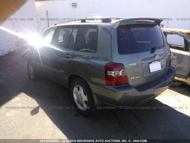 JTEEP21A370193660 - 2007 TOYOTA HIGHLANDER SPORT/LIMITED GRAY photo 3