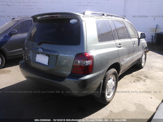 JTEEP21A370193660 - 2007 TOYOTA HIGHLANDER SPORT/LIMITED GRAY photo 4