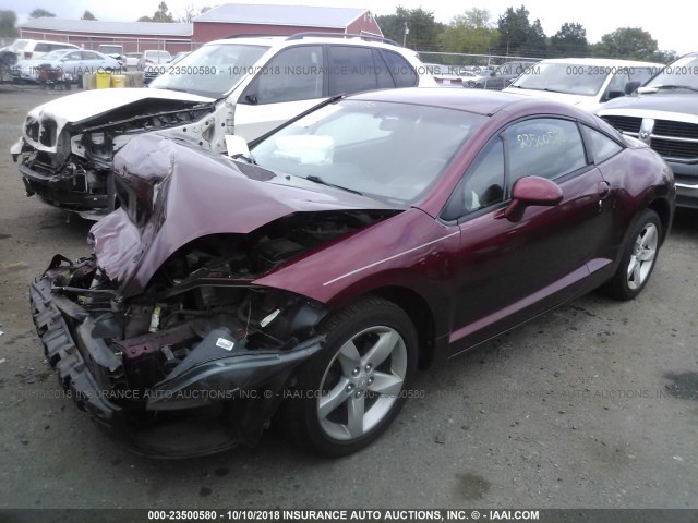 4A3AK24F76E048208 - 2006 MITSUBISHI ECLIPSE GS MAROON photo 2