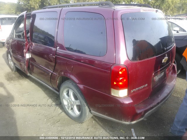 1GNDV23L25D165737 - 2005 CHEVROLET UPLANDER LS RED photo 3