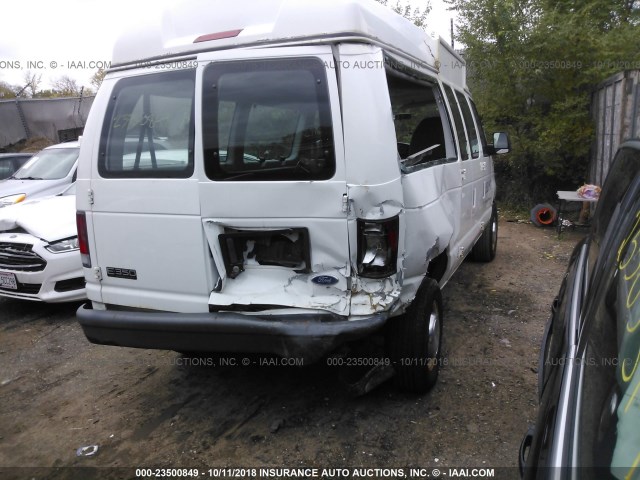 1FDNE31L75HB49866 - 2005 FORD ECONOLINE E350 SUPER DUTY WAGON WHITE photo 4