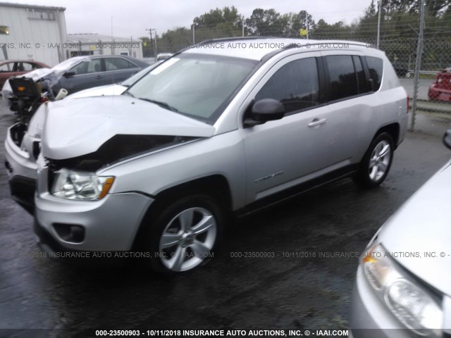 1C4NJCBA3CD652005 - 2012 JEEP COMPASS SPORT GRAY photo 2