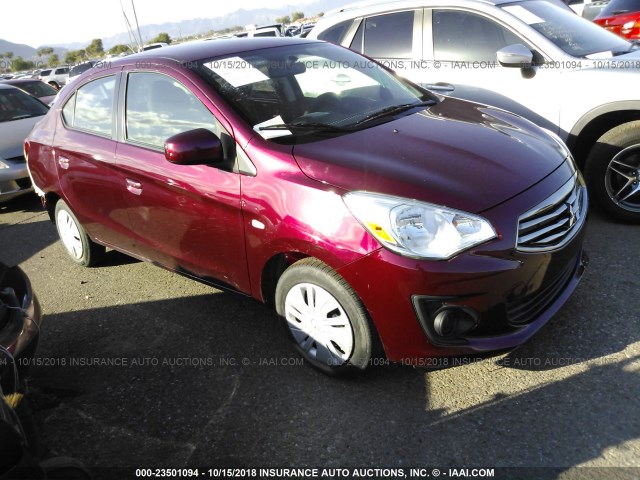 ML32F3FJ4HH003346 - 2017 MITSUBISHI MIRAGE G4 ES იასამნისფერი ფოტო 1