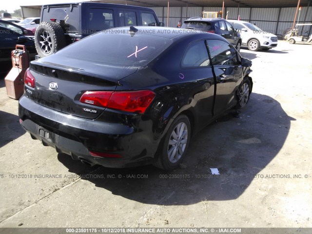 KNAFX6A80G5635470 - 2016 KIA FORTE EX BLACK photo 4