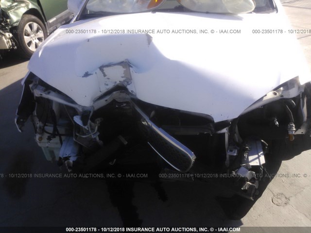 2T1BR32E06C565761 - 2006 TOYOTA COROLLA CE/LE/S WHITE photo 6