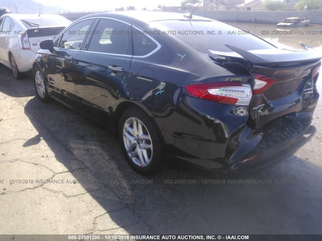 3FA6P0RU1DR282186 - 2013 FORD FUSION TITANIUM HEV BLACK photo 3