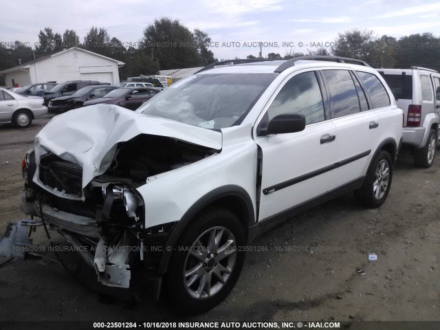 YV1CZ91H041054372 - 2004 VOLVO XC90 T6 WHITE photo 2