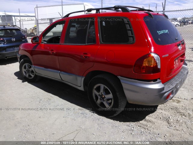 KM8SB12B44U838193 - 2004 HYUNDAI SANTA FE GL RED photo 3