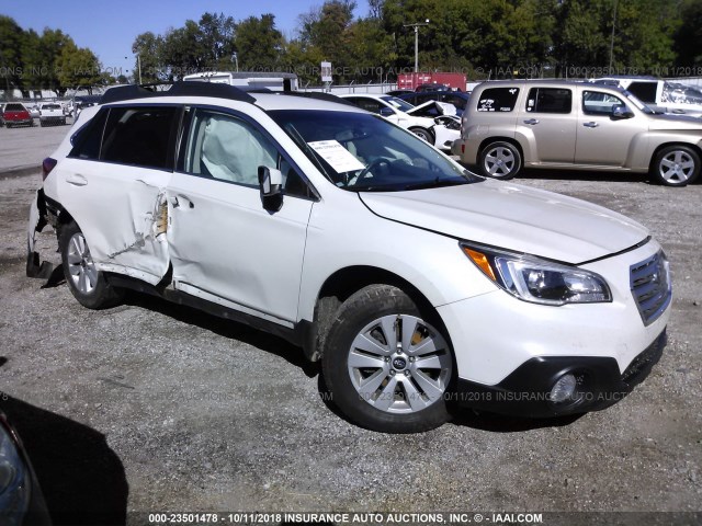 4S4BSBCC0F3239667 - 2015 SUBARU OUTBACK 2.5I PREMIUM WHITE photo 1