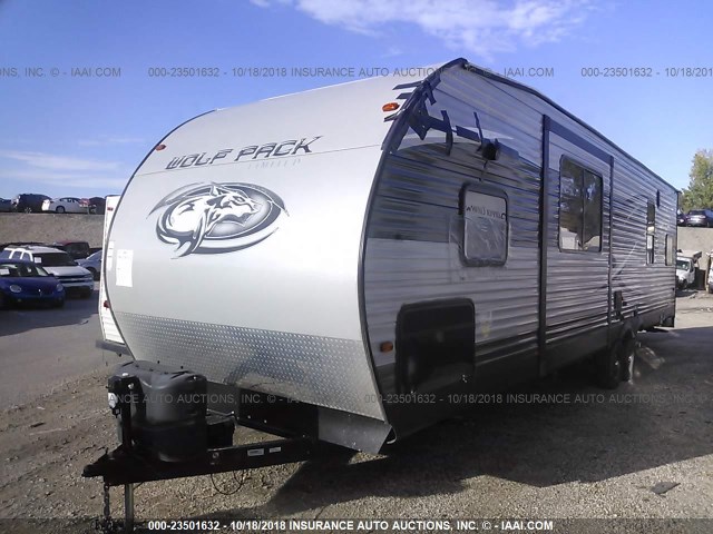 4X4TCTA20GY208388 - 2016 FOREST RIVER WOLF PACK  GRAY photo 2