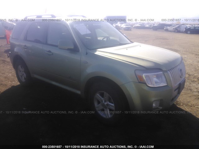 4M2CU39399KJ06295 - 2009 MERCURY MARINER HYBRID GREEN photo 1